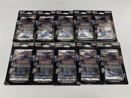 10 SEALED YU-GI-OH MAZE OF MEMORIES BOOSTER PACKS