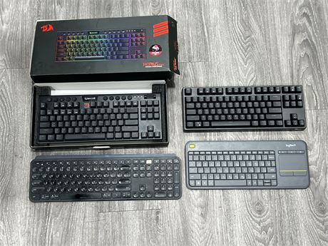 4 MISC KEYBOARDS - AS IS