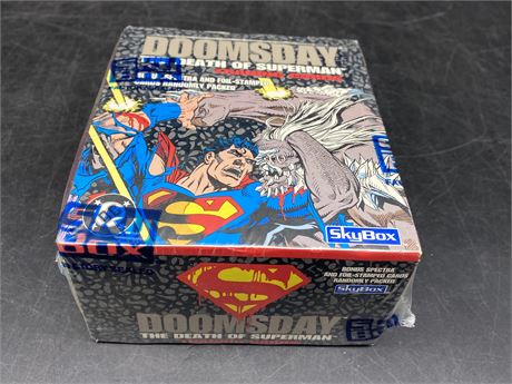 SEALED SKYBOX DOOMSDAY DEATH OF SUPERMAN TRADING CARD BOX (1992)