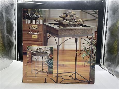 (NEW IN BOX) INDOOR FOUNTAIN WITH STAND