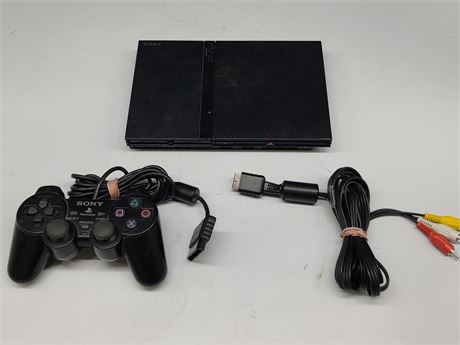 PS2 WITH CONTROLLER & A.V CORD
