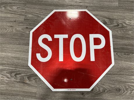 METAL STOP SIGN (2ft wide)
