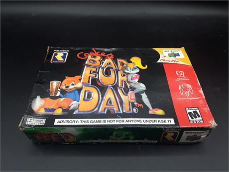 CONKERS BAD FUR DAY - COMPLETE - N64