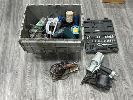 BINS OF MISC TOOLS - UNTESTED
