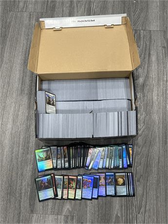 BOX FULL OF MAGIC THE GATHERING CARDS  - SOME RARES