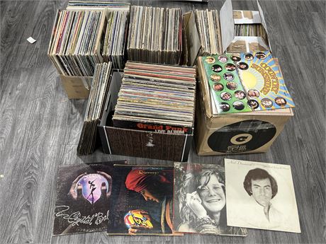 350+ RECORDS - MANY ROCK (Mostly scratched)