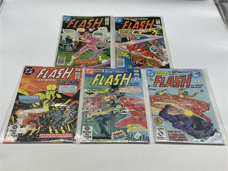 5 DC FLASH COMICS