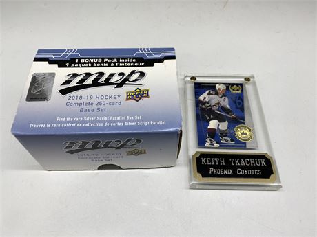 2018/19 NHL UD MVP SET & KEITH TKACHUK CARD
