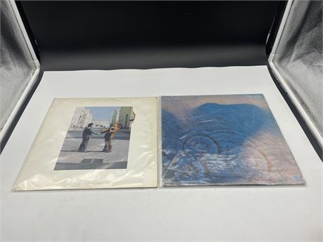 2 PINK FLOYD RECORDS - VG (SCRATCHED)