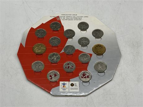 VANCOUVER 2010 OLYMPICS COIN COLLECTION
