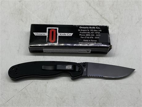 ONTARIO KNIFE CO. POCKET KNIFE (8.5”)