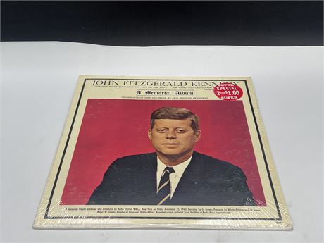 SEALED OLD STOCK - JOHN F. KENNEDY MEMORIAL ALBUM OF HIS SPEECHES