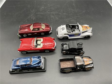 6 DIE-CAST CARS