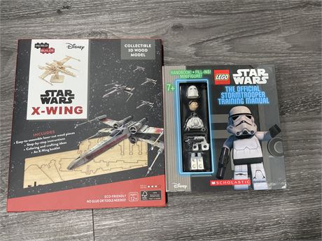LEGO STAR WARS STORMTROOPER STORY BOOK & WOODEN X-WING BUILD KIT