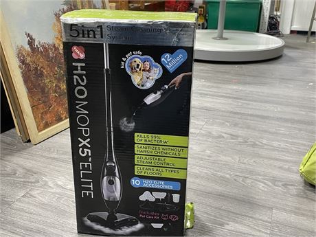 (NEW IN BOX) H2O MOP X5 ELITE STEAM CLEANING SYSTEM