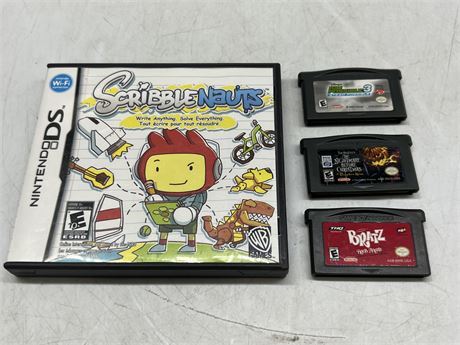 3 GAMEBOY ADVANCE GAMES & NINTENDO DS GAME