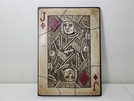 12” JACK OF DIAMOND COLLECTABLE SIGNED ARTIFACTS