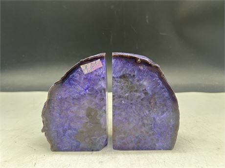 AGATE BOOK ENDS - 5”
