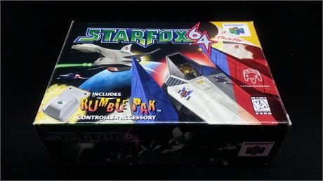 COMPLET WITH BOX, INST.& RUMBLE PACK - STARFOX N64