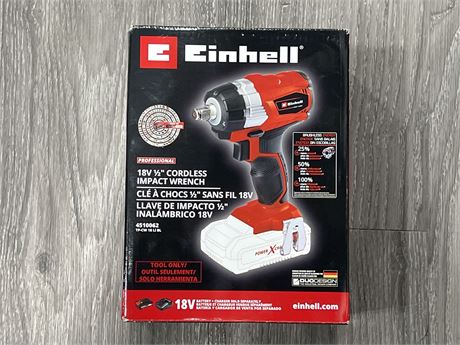 NEW EINHELL 18V 1/2” CORDLESS IMPACT WRENCH - TOOL ONLY