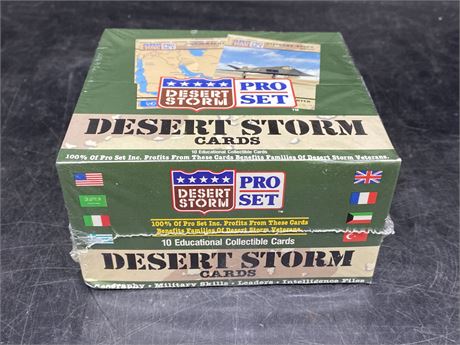 SEALED DESERT STORM PRO SET CARD BOX