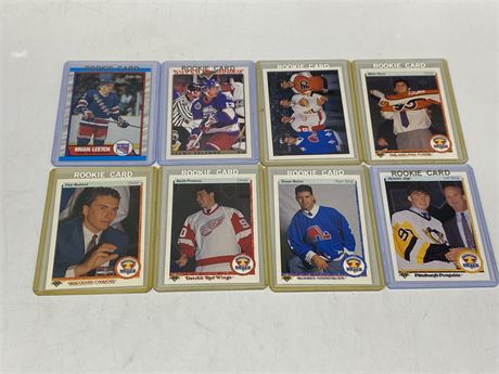 (8) 1990s STAR ROOKIE CARDS INCLUDING 1990 FIRST 5 DRAFT PICKS