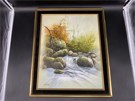 SCENIC FRAMED PAINTING BY WOODWARD