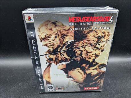 SEALED - METAL GEAR SOLID 4 - LIMITED EDITION - PS3