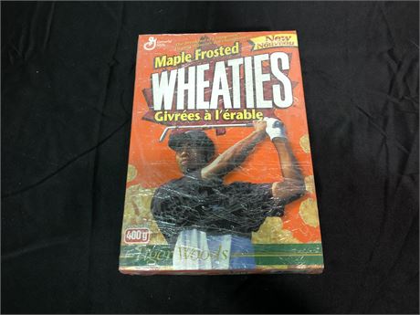 TIGER WOODS MAPLE FROSTED WHEATIES - UNOPENED (Saran wrapped)