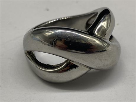STAINLESS STEEL RING SIZE 9 3/4