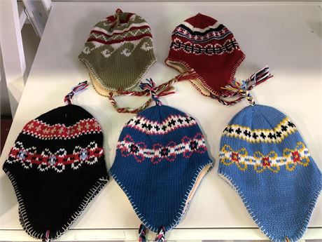 5 (NEW) ASSORTED TOQUES