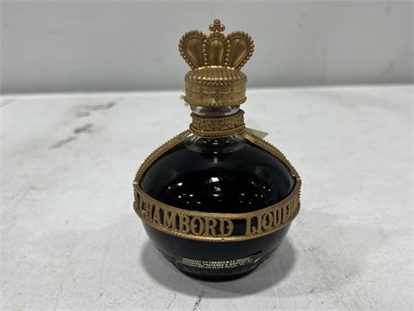 UNOPENED BOTTLE OF ROYAL DELUXE CHAMBORD LIQUEUR 6.8 FL. OZ (French)