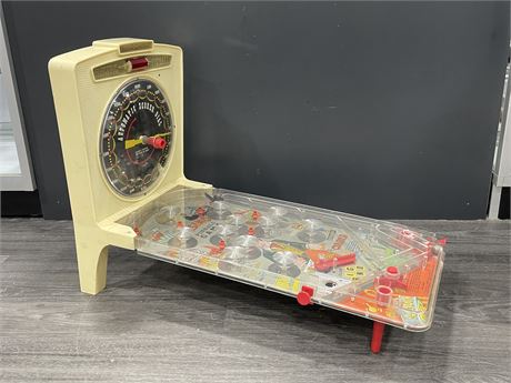 1960’s TABLE TOP “A CASINO PINBALL GAME” (WORKING EVEN W/ CRACK) 27”x12”x19”