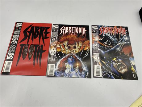 SABRE TOOTH #1-3 (1993) NEVER READ