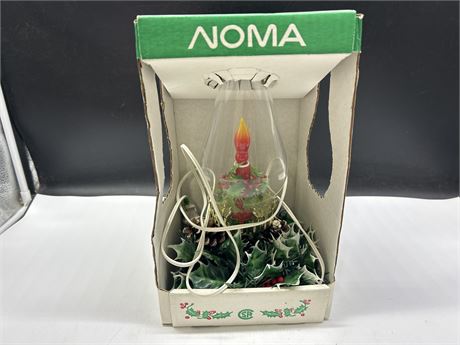VINTAGE IN BOX NOMA XMAS LAMP ILLUMINATED HURRICANE LANTERN