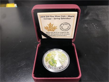 2014 $20 FINE SILVER COIN - ROYAL CANADIAN MINT