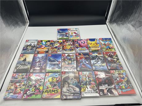 23 EMPTY SWITCH GAME CASES