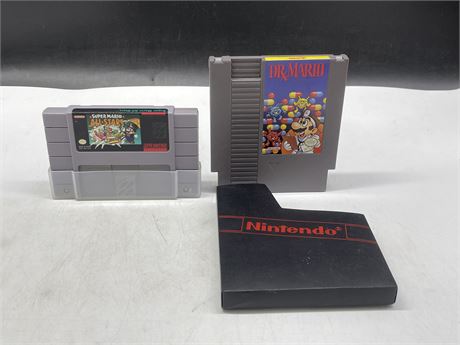 CARTRIDGE ONLY - SUPER MARIO ALL STARS & DR MARIO