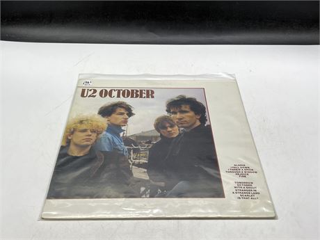 1981 ALT ROCK - U2 OCTOBER - NEAR MINT (NM)