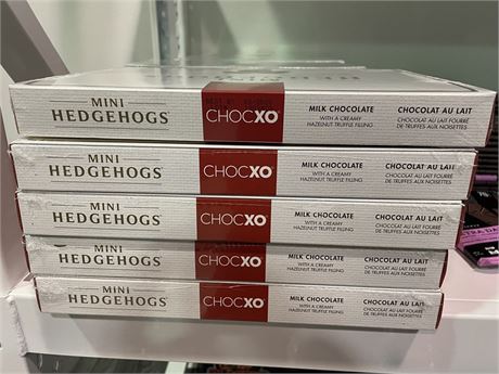 5 BOXES OF MINI HEDGEHOG’S (BB AUGUST 2020)