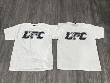 2 UFC T SHIRTS - LIKE NEW - SIZE XL