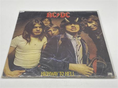 AC/DC - HIGHWAY TO HELL - VG (slightly scratched)