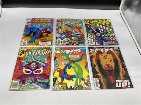 6 SPIDER-MAN COMICS
