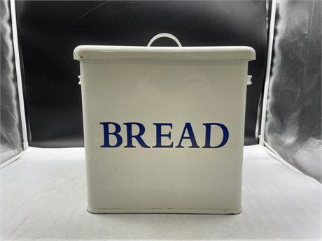 LARGE ENAMELLED BREAD BOX