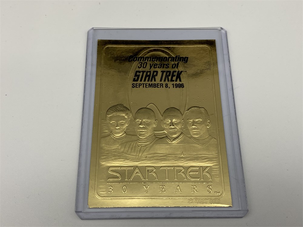 star trek gold cards