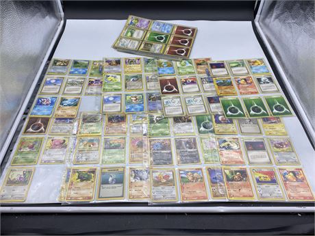 MANY PAGES OF POKÉMON CARDS - NEW TO OLD