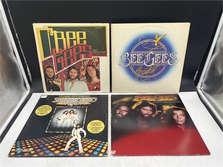 4 BEEGEES RECORDS - EXCELLENT (E)