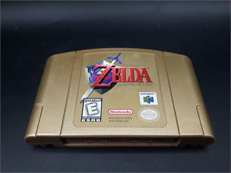 ZELDA OCARINA OF TIME - COLLECTORS GOLD CARTRIDGE - EXCELLENT CONDITION