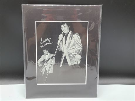 SCOTTY MOORE (Elvis Guitarist) SIGNED PHOTOGRAPH, MATTED 11X14 WITH COA