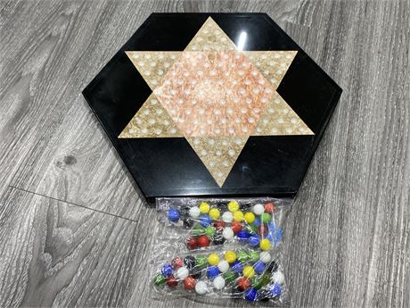 MARBLE CHINESE CHECKERS SET